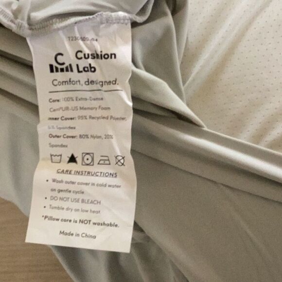 Cushion Lab Deep Sleep Pillow, NWT, Calm Grey, open box Display pillow, - Picture 11 of 13